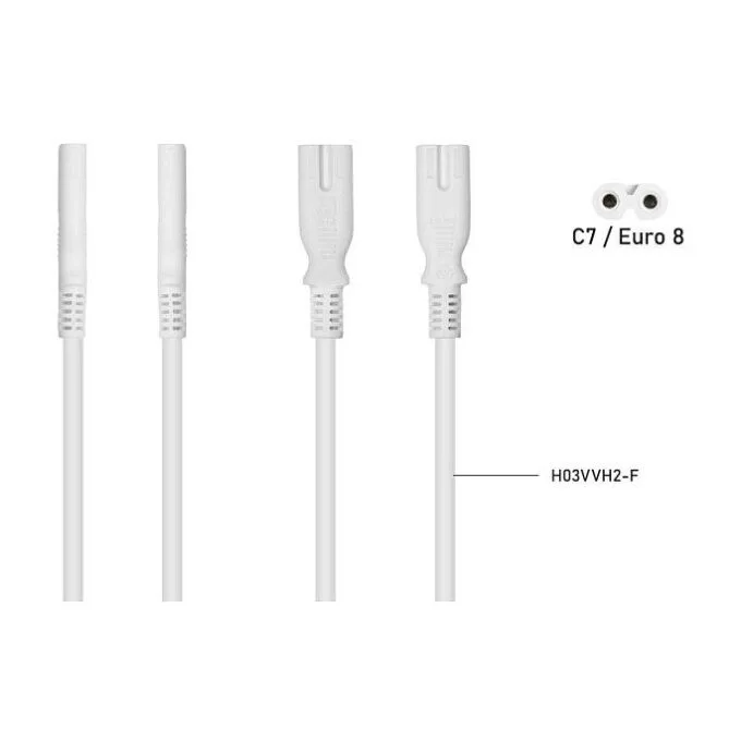 kabelmeister Splitter-Netzkabelstk.C8-2xBu.C7/EU,0,3m/30cm — image 5