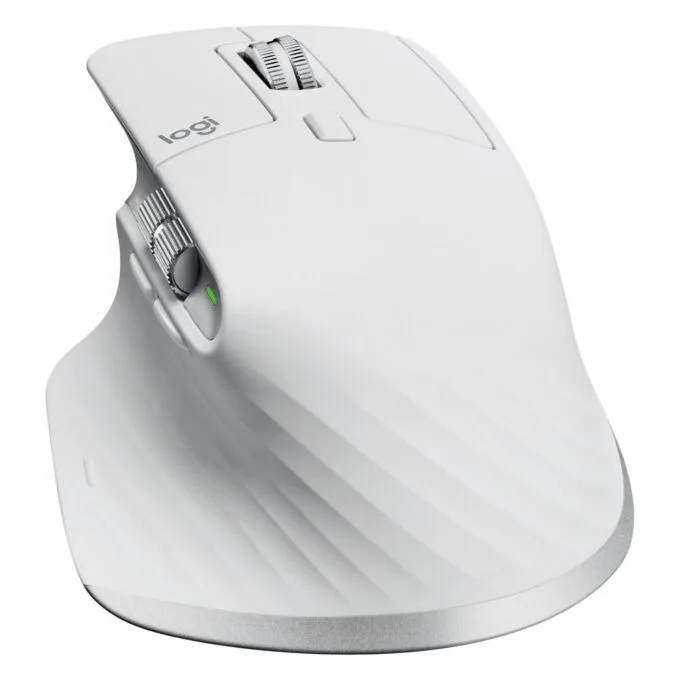 Logitech MX Master 3S, right-handed, laser, RF wireless + Bluetooth, 8000 DPI, silver, white — image 5