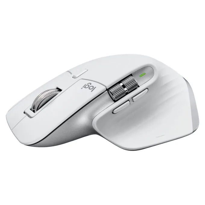Logitech MX Master 3S, right-handed, laser, RF wireless + Bluetooth, 8000 DPI, silver, white — image 6