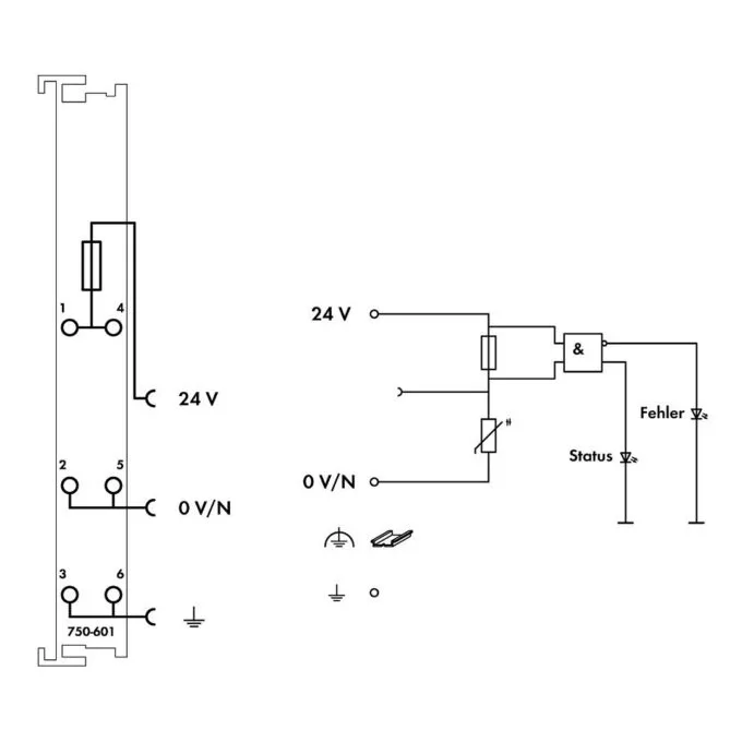 WAGO 750-601 Potentialeinspeisung 24VDC 12x16x100mm — image 3