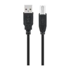 Goobay USB 2.0 Hi-Speed Kabel, Schwarz ,3m