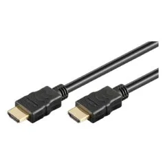 Goobay 0,5m HDMI Kabel mit Ethernet, 4K (2160p), vergoldete Kontakte