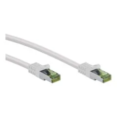 Goobay GHMT-zertifiziertes CAT 8.1 3m Patchkabel, S/FTP (PiMF), weiß