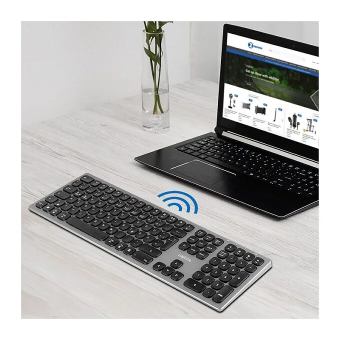 Logilink Wireless Multi-Device-Tastatur BT 5.0, grau — image 7