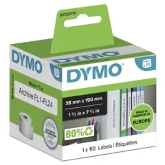 Dymo Ordner-Etiketten schmal 38 x 190 mm wei 110 St. 99018