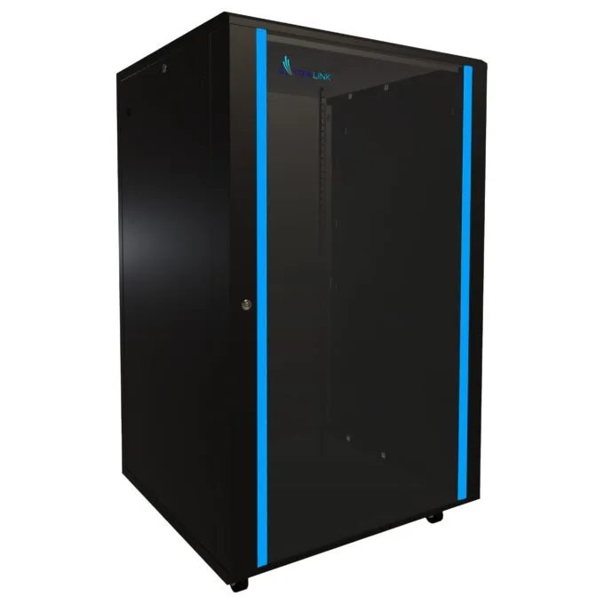 Extralink Rackschrank 27U 800x800 Schwarz — image 1