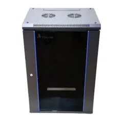 Extralink 18U 600x600 Schwarzer Wandmontierter Rack-Schrank