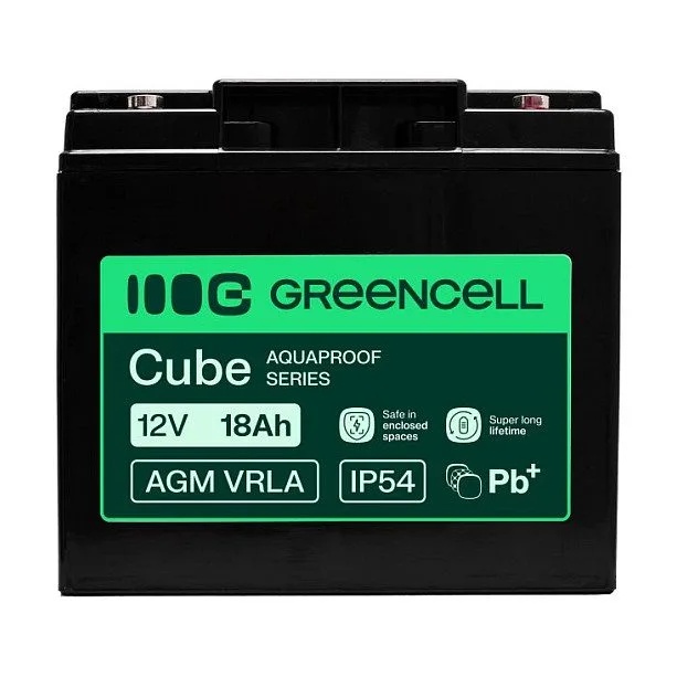 Green Cell AGM12V18AH-H UPS battery — image 2