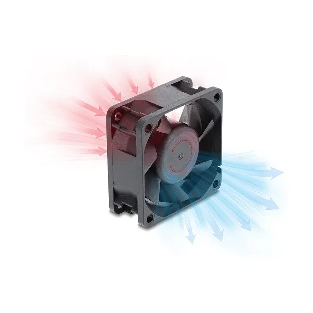 Delock Axiallüfter 48 V DC, 60 x 60 x 25 mm mit 4 Pin PWM Lüfteranschluss schwarz — image 2