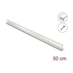 Delock Kabelkanal Flexibel selbstklebend schraubbar 25 x 26 mm - Länge 50 cm grau