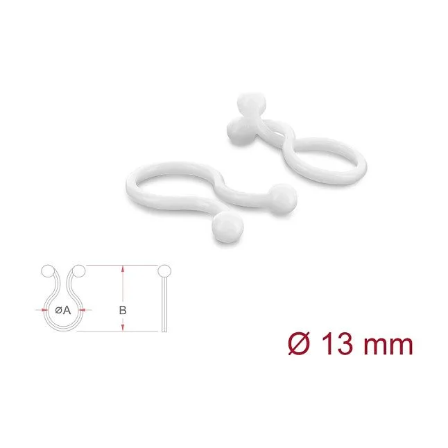 Delock Kabeldriller Ø 13 mm transparent, 100 Stück — image 2