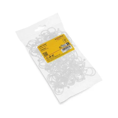 Delock Kabeldriller Ø 18 mm transparent, 100 Stück — image 4