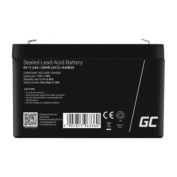 Green Cell AGM39 industrial rechargeable battery — image 4