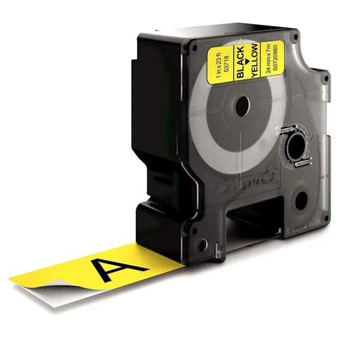 DYMO D1 Standard - Black on Yellow - 24mm label-making tape — image 11