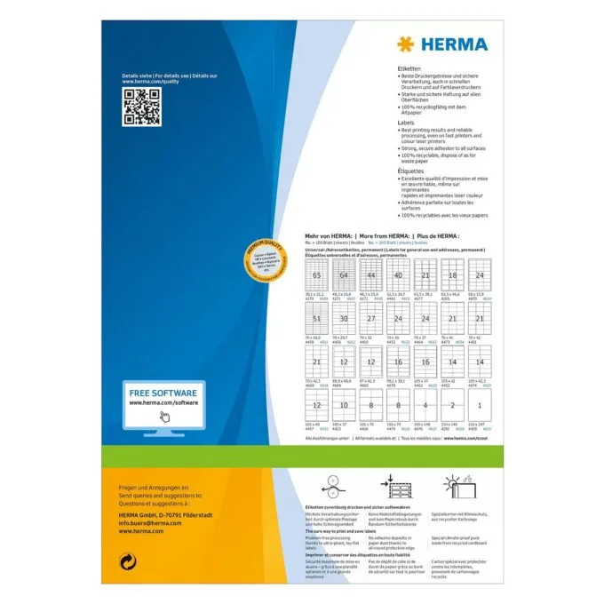 HERMA 8689 addressing label — image 2