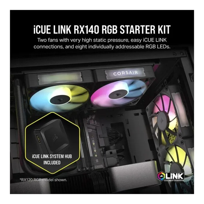 Corsair iCUE LINK RX140 RGB — image 2