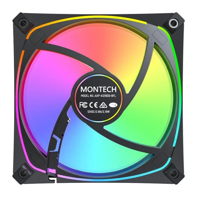 CASE FAN 120MM/AX120 PRO BLACK MONTECH — image 5