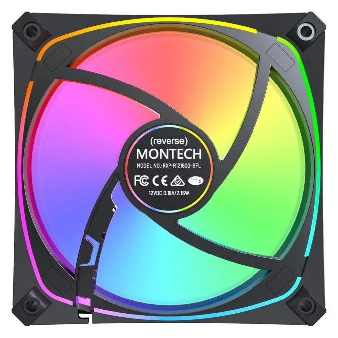 CASE FAN 120MM/RX120 PRO BLACK MONTECH — image 5