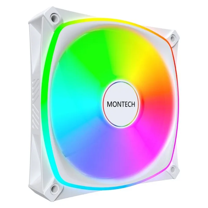 CASE FAN 120MM/RX120 PRO WHITE MONTECH — image 1