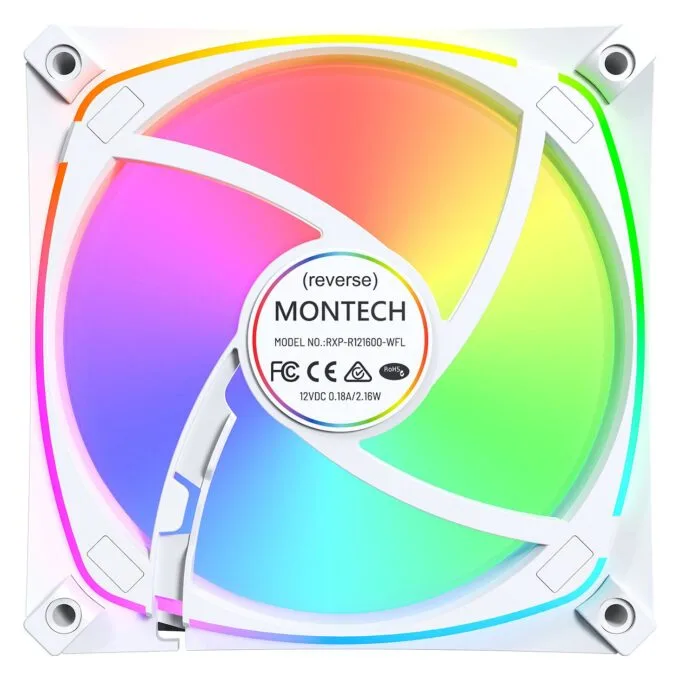 CASE FAN 120MM/RX120 PRO WHITE MONTECH — image 5