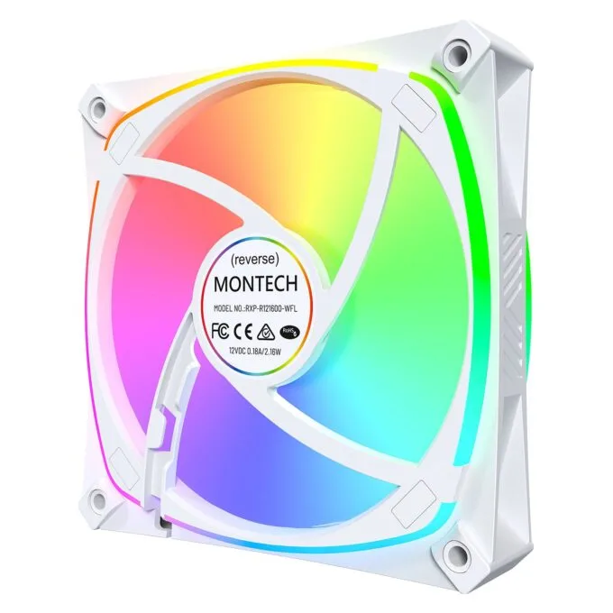 CASE FAN 120MM/RX120 PRO WHITE MONTECH — image 6