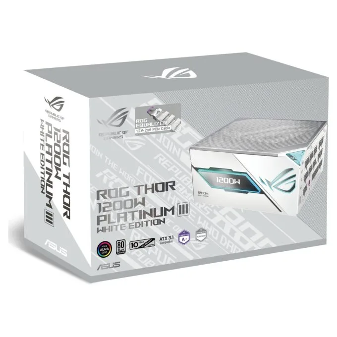 ASUS ROG -THOR-1200P3-WHITE-GAMING-E power supply unit — image 10