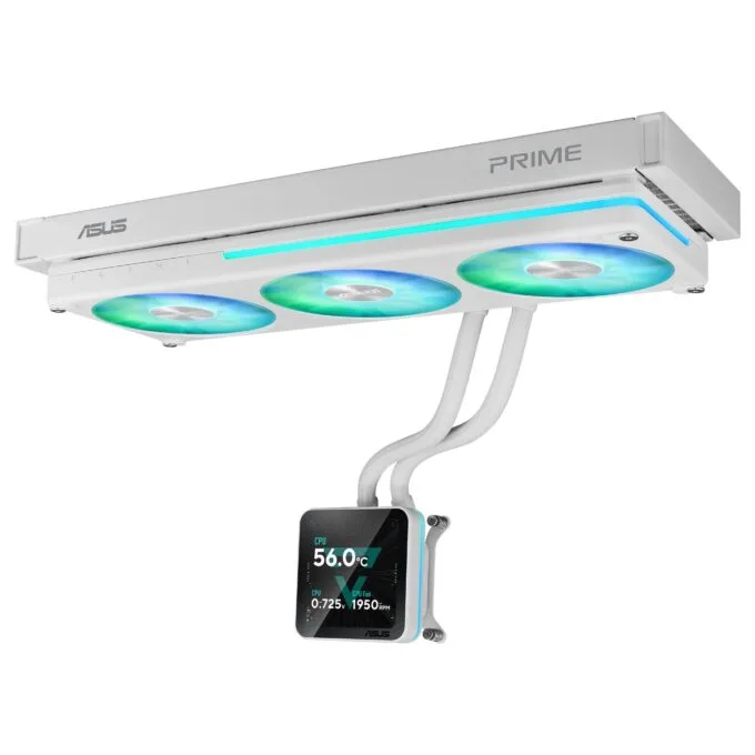 K Asus PRIME SLC II 360 ARGB LCD WHT — image 2