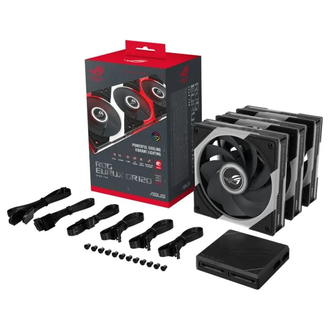 ASUS LÜFTER ROG EURUX GR120 FAN ARGB REVERSE Black 3IN1 — image 33