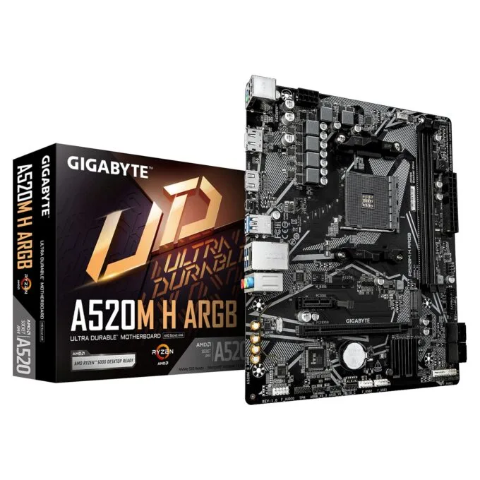 GIGABYTE A520M H ARGB motherboard — image 1