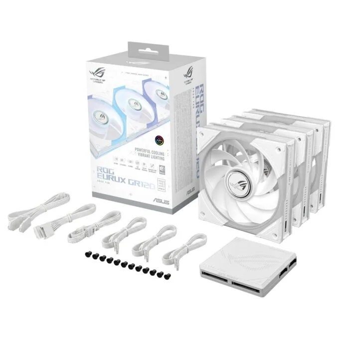 ASUS LÜFTER ROG EURUX GR120 FAN ARGB REVERSE White 3IN1 — image 27