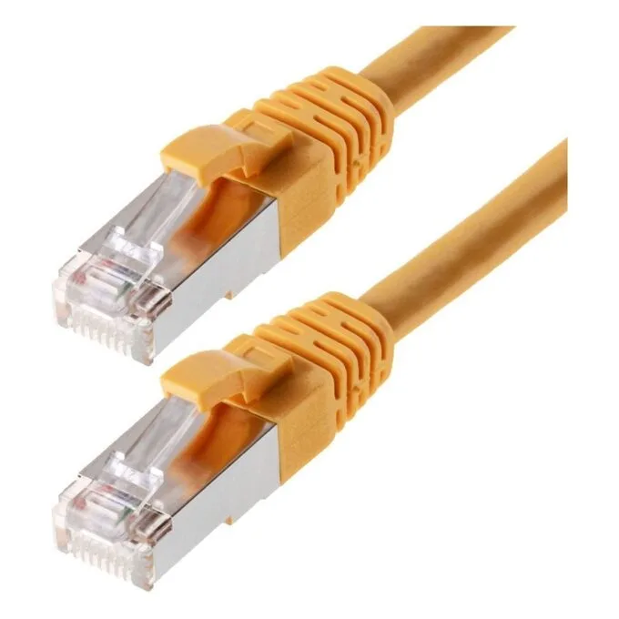 helos Patchkabel Cat.6 GHMT AWG 27/7 gelb 1,0 m — image 1
