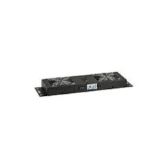 EFB Lueftereinheit 2-fach SCHWARZ mit Thermostat uer Wandgehaeuse geeignet zum Einbau in 1-teilige 2-teilige FlatPack IP55 und Basic