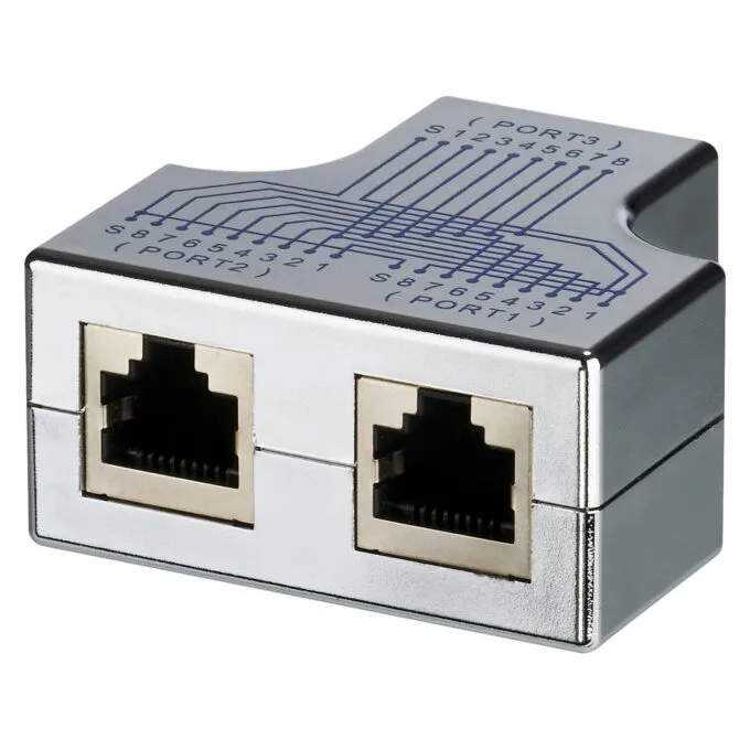 EFB Elektronik T-modular adapter RJ45 socket/2xsocket 1 1 shielded — image 1