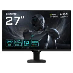 68,6 cm (27") 2560 x 1440 Pixel Gigabyte G27Q20T EK 16:9 Quad HD SS-IPS 0,5 ms 200 Hz HDR DisplayPort HDMI VESA