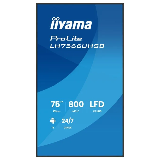 iiyama LH7566UHSB-B1AG Signage Display — image 2