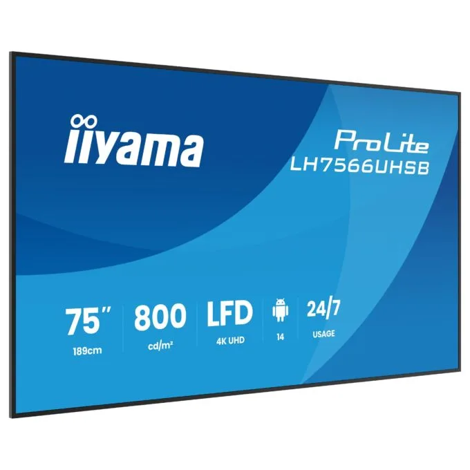 iiyama LH7566UHSB-B1AG Signage Display — image 3