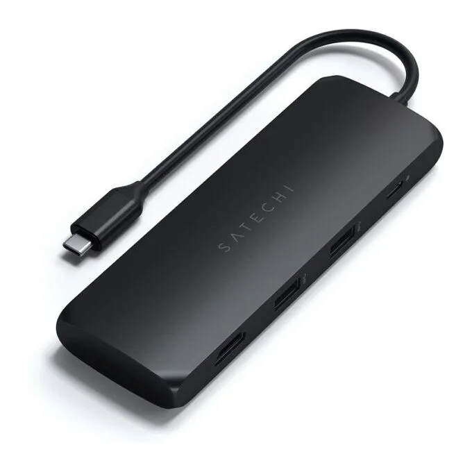 Satechi USB-C Multiport Adapter mit SSD Gehäuse, Schwarz, ST-UCHSEK — image 1