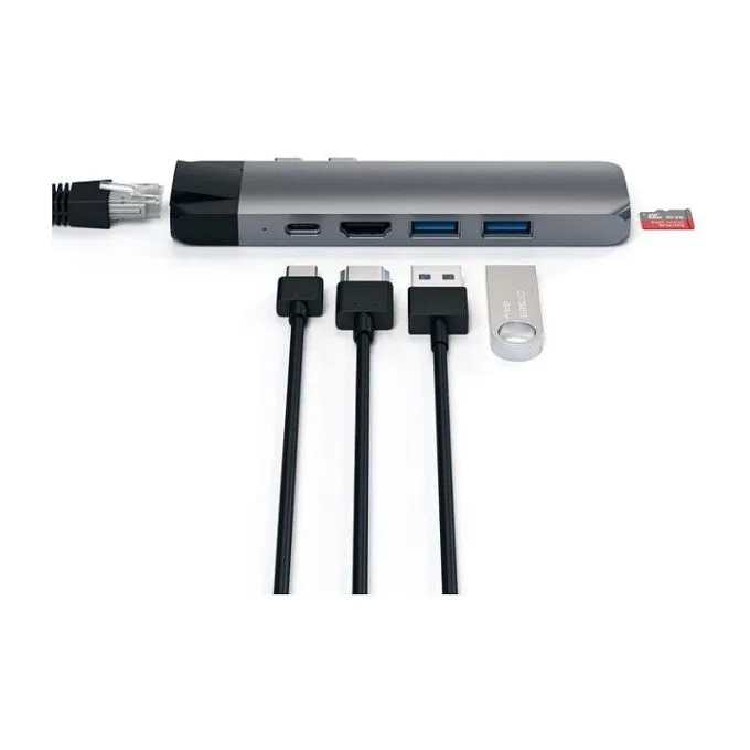 Satechi Type-C Pro Hub 4K HDMI with Ethernet space gray — image 2