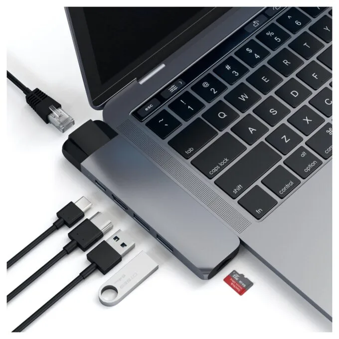 Satechi Type-C Pro Hub 4K HDMI with Ethernet space gray — image 3