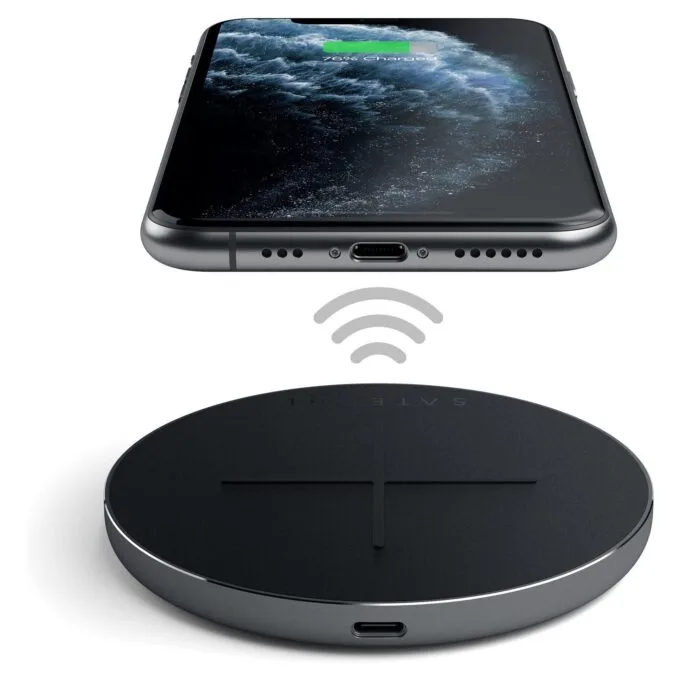 Aluminum PD & QC Wireless Charger space gray — image 5