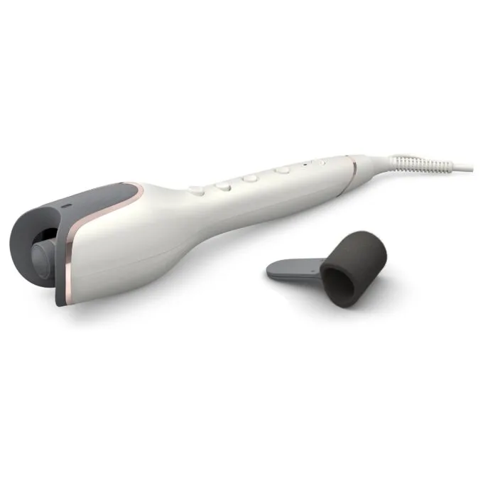 BHB878-00 Automatic Curling Iron MoistureProtect Ceramic and Keratin Ionic 27 Options White — image 3