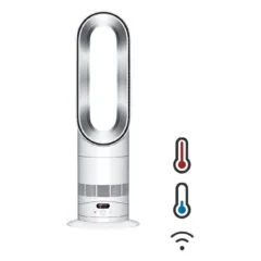 Heizlüfter AM15 Hot+Cool Ventilator, Weiß/Silber