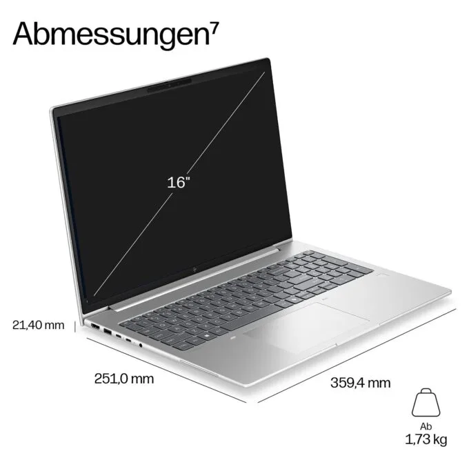 HP EliteBook 6 G2a RYZ7 PRO 250/32GB/1TBSSD/W11 Pro LTE 5G 2J Gar (DE) — image 5