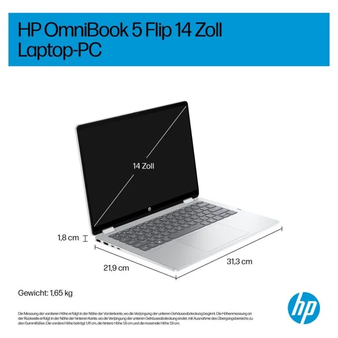 HP OmniBook 5 Flip 14-fp0450ngx Core5 120U/16GB/512SSD/W11 Home Touch — image 5