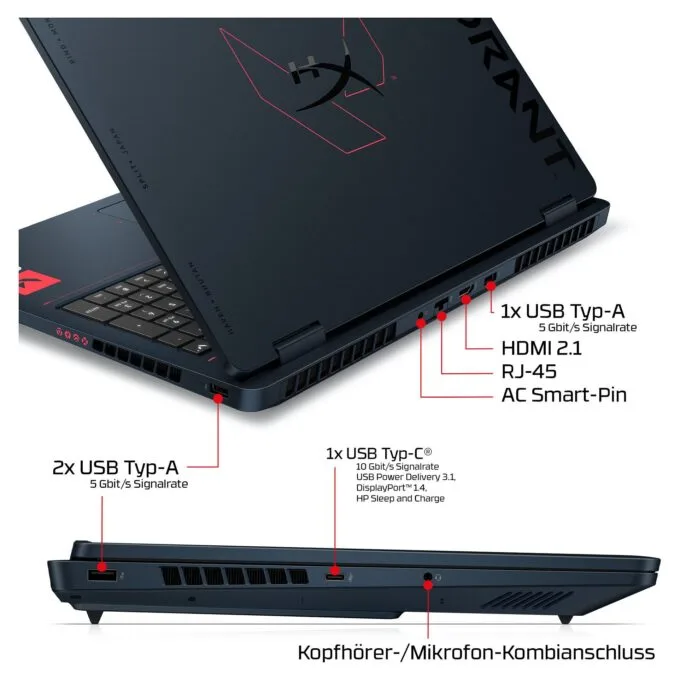 HP HyperX OMEN 16-ah1470ng CU7 270HX Plus/32GB/1TBSSD/RTX5070Ti/W11 Home — image 4