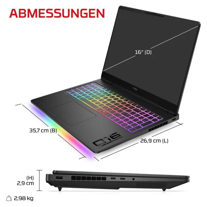 HP HyperX OMEN 16-ah1470ng CU7 270HX Plus/32GB/1TBSSD/RTX5070Ti/W11 Home — image 6