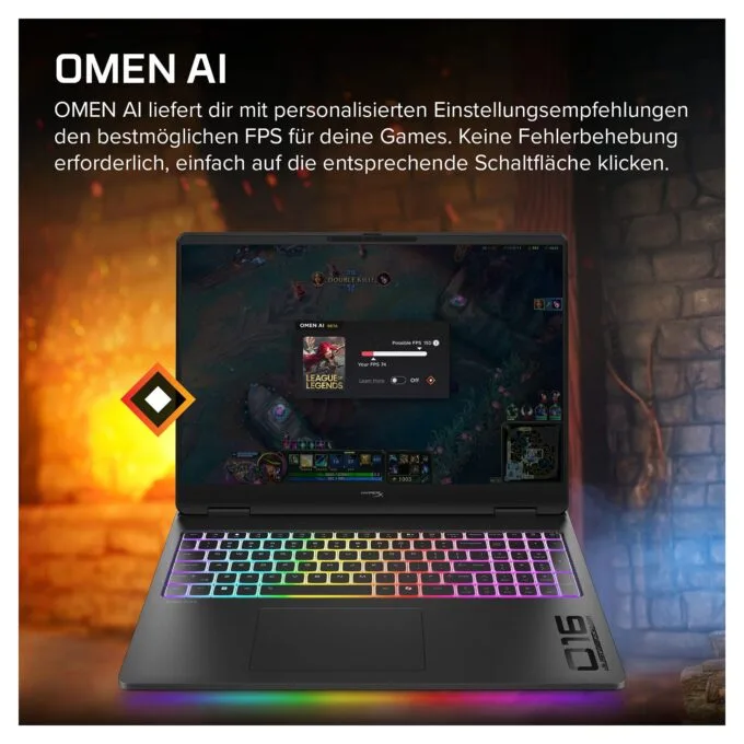 HP HyperX OMEN 16-ah1470ng CU7 270HX Plus/32GB/1TBSSD/RTX5070Ti/W11 Home — image 10