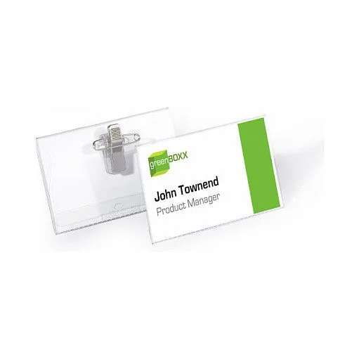 Namensschilder transparent 9 cm x 5.4 cm — image 2
