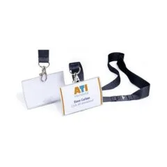 Click Fold Namensschilder transparent 9 cm x 5.4 cm