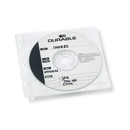 1er CD-/DVD-Hüllen Cover FILE abheftbar transparent, 10 St. — image 1